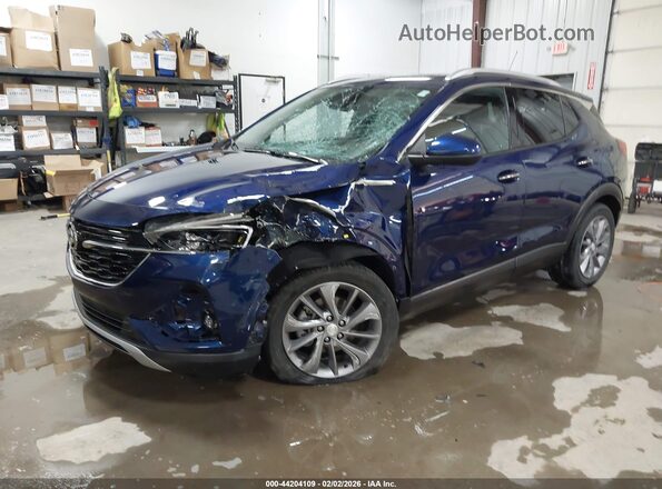 KL4MMFSL9PB088927 2023 BUICK ENCORE Blue წინა მარცხენა ხედი სამი მეოთხედიდან