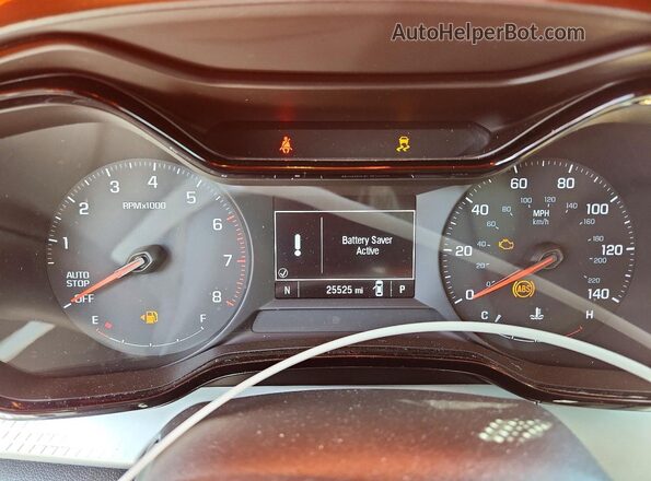 KL77LFE20RC214420 2024 CHEVROLET TRAX White Вид щитка приладів