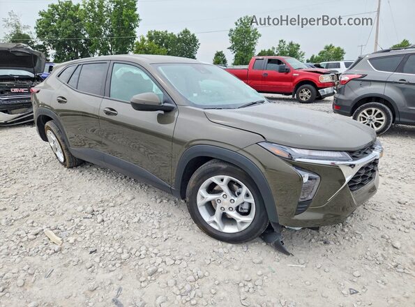 KL77LFE24RC021011 2024 CHEVROLET TRAX Green Передня права чверть