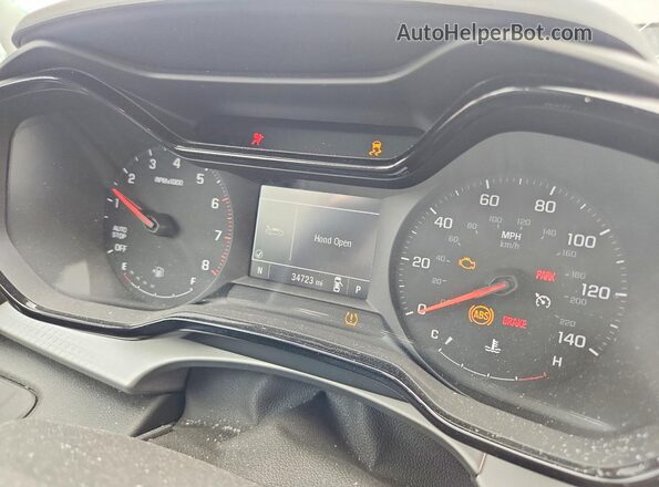 KL77LFE24RC021011 2024 CHEVROLET TRAX Green Вид щитка приладів