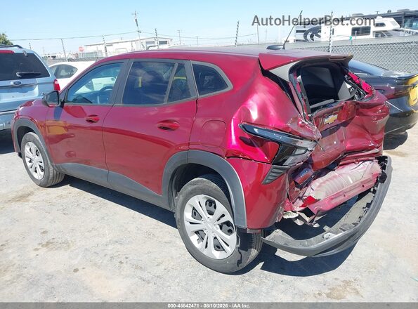 KL77LFE26RC135351 2024 CHEVROLET TRAX Red Trasero izquierdo