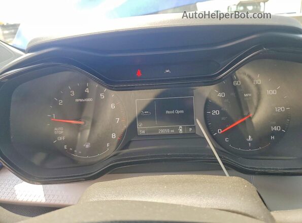 KL77LFE27RC097774 2024 CHEVROLET TRAX Blue Instrument cluster view