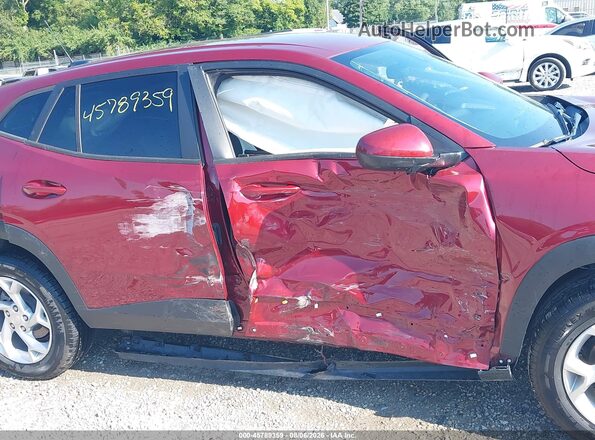 KL77LFE29RC136980 2024 CHEVROLET TRAX Maroon Вид спереду