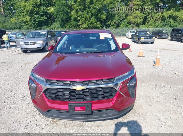 KL77LFE29RC136980 2024 CHEVROLET TRAX Maroon Вид щитка приладів