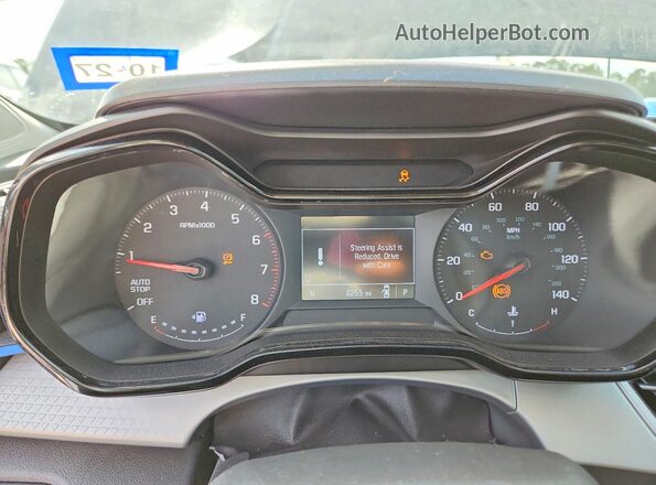 KL77LFEP1TC018327 2026 CHEVROLET TRAX Black Вид щитка приладів