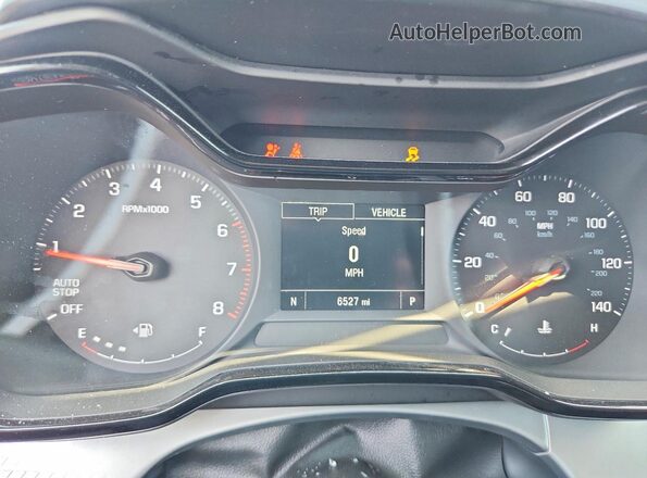 KL77LFEP2TC125855 2026 CHEVROLET TRAX Black Вид щитка приладів