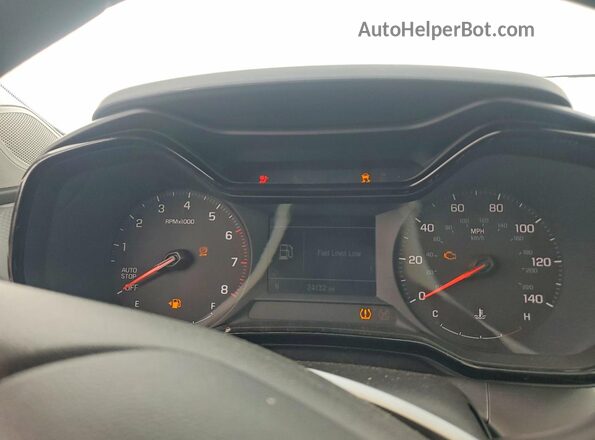 KL77LFEP6SC184048 2025 CHEVROLET TRAX White Vista del cuadro de instrumentos