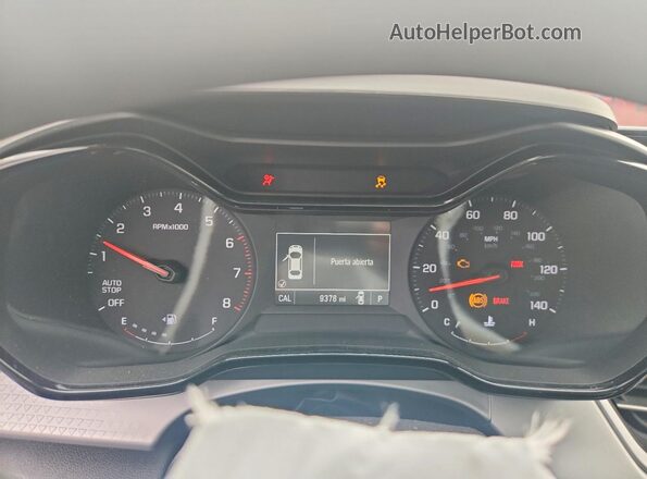KL77LFEP9TC000187 2026 CHEVROLET TRAX Black ხელსაწყოთა პანელის ხედი