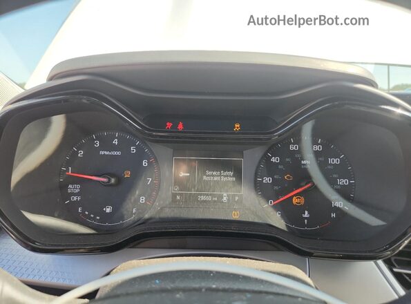 KL77LFEPXSC235387 2025 CHEVROLET TRAX White Սարքավորումների վահանակի տեսք