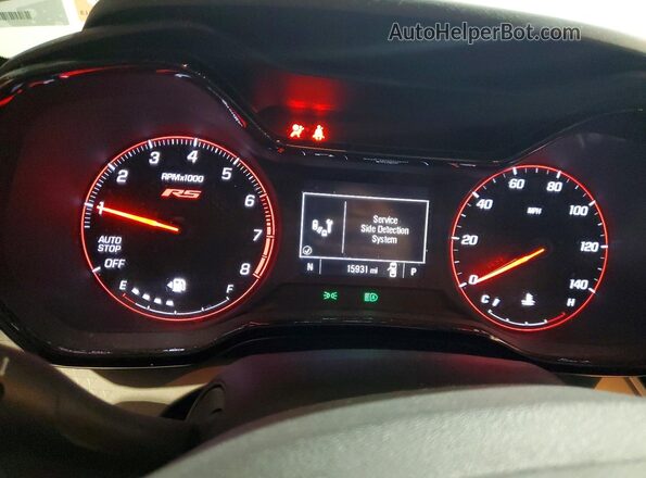KL77LGE23RC232173 2024 CHEVROLET TRAX White Instrument cluster view