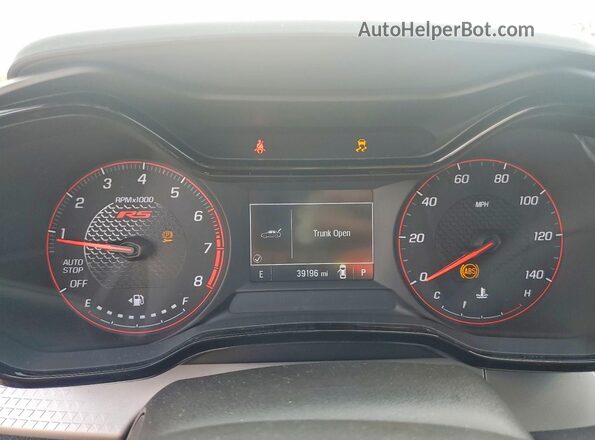 KL77LGE25RC076721 2024 CHEVROLET TRAX Burgundy Widok zestawu wskaźników