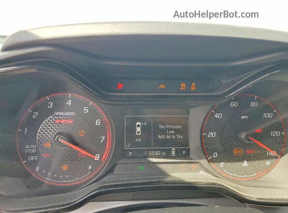 KL77LGE25RC172073 2024 CHEVROLET TRAX Black Widok zestawu wskaźników
