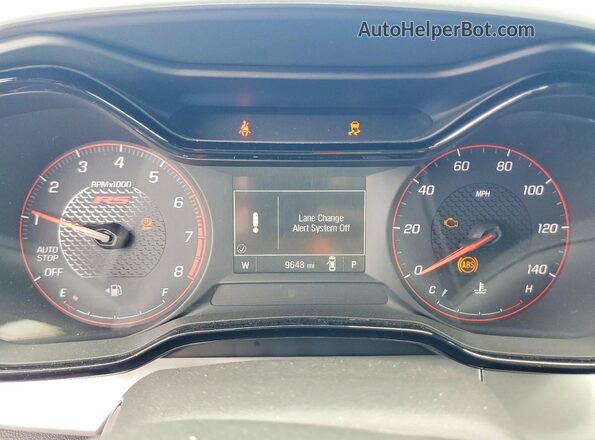 KL77LGE25RC215360 2024 CHEVROLET TRAX Blue Widok zestawu wskaźników