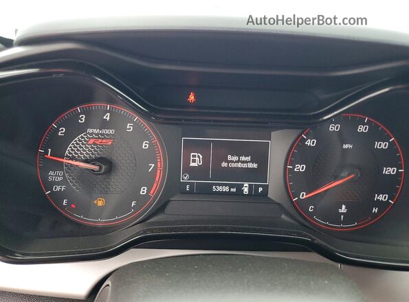KL77LGE2XRC018202 2024 CHEVROLET TRAX White Вид щитка приладів