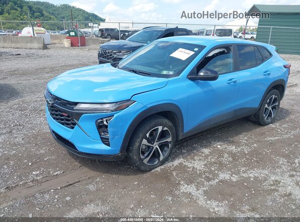 KL77LGE2XRC042872 2024 CHEVROLET TRAX Blue Передня ліва чверть