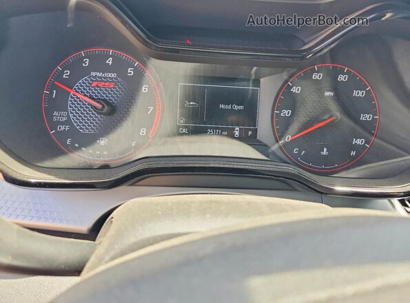 KL77LGEP2SC078962 2025 CHEVROLET TRAX Gray Vista del cuadro de instrumentos