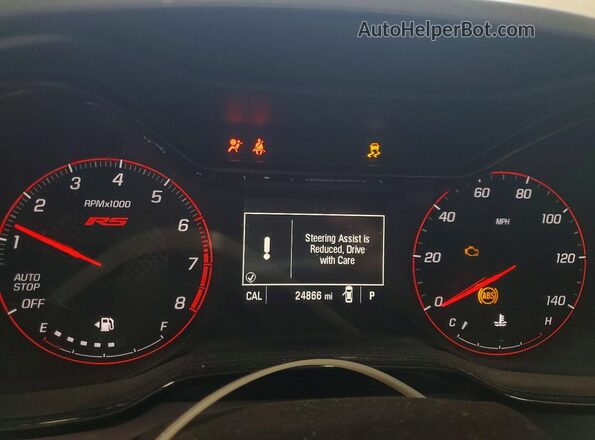 KL77LGEP3SC102332 2025 CHEVROLET TRAX White Instrument cluster view