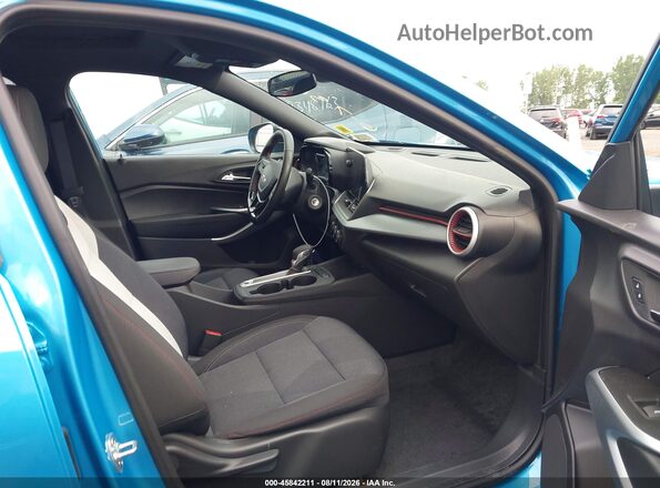 KL77LGEP3SC169920 2025 CHEVROLET TRAX Blue Front interior view