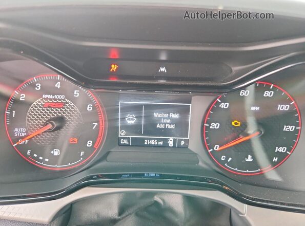 KL77LGEP6SC320748 2025 CHEVROLET TRAX Black Instrument cluster view