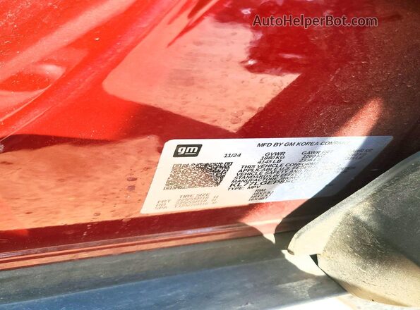 KL77LGEP8SC167046 2025 CHEVROLET TRAX Red Widok wnętrza 360 stopni