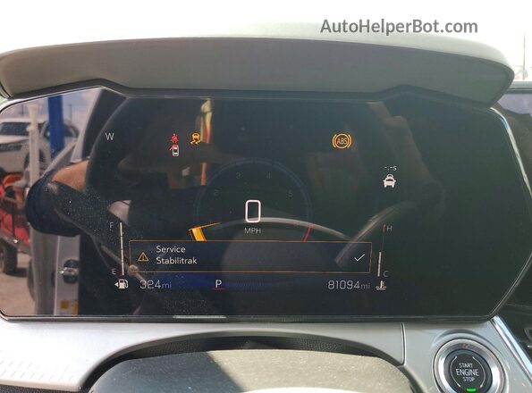 KL77LHE23RC018063 2024 CHEVROLET TRAX White Вид щитка приладів