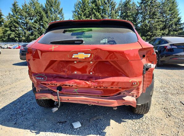 KL77LHE2XRC226148 2024 CHEVROLET TRAX Red Rear view