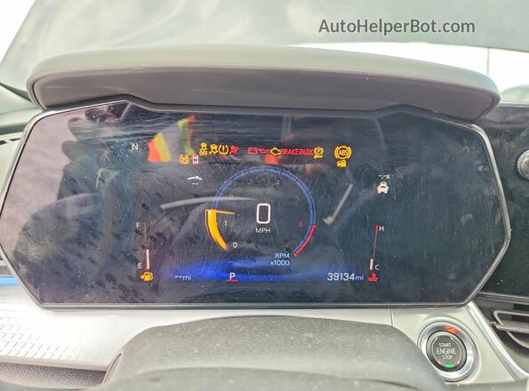 KL77LHE2XRC236436 2024 CHEVROLET TRAX Black Vista del cuadro de instrumentos