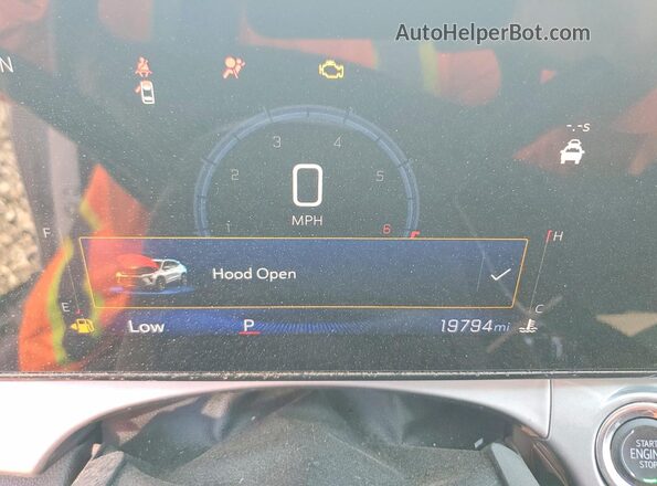 KL77LHEP0SC282052 2025 CHEVROLET TRAX White Vista del cuadro de instrumentos