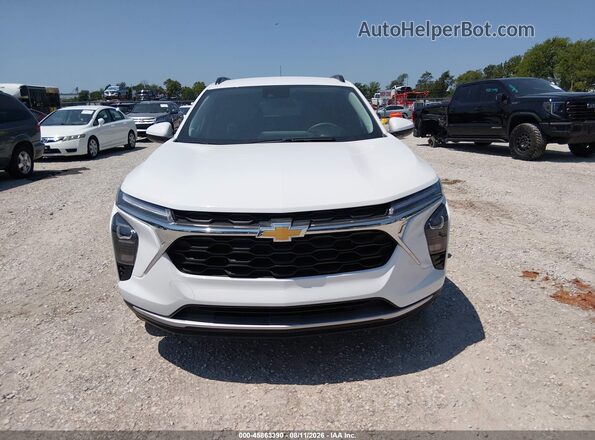 KL77LHEP1SC161854 2025 CHEVROLET TRAX White Instrument cluster view