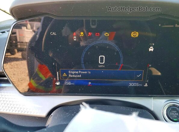 KL77LHEP1SC193168 2025 CHEVROLET TRAX White Vista del cuadro de instrumentos