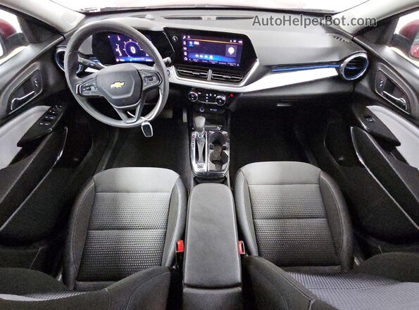 KL77LHEP2SC224508 2025 CHEVROLET TRAX Red Dashboard view