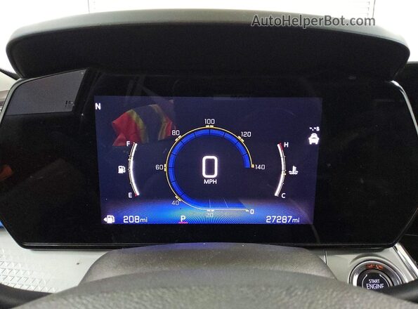 KL77LHEP2SC224508 2025 CHEVROLET TRAX Red Instrument cluster view