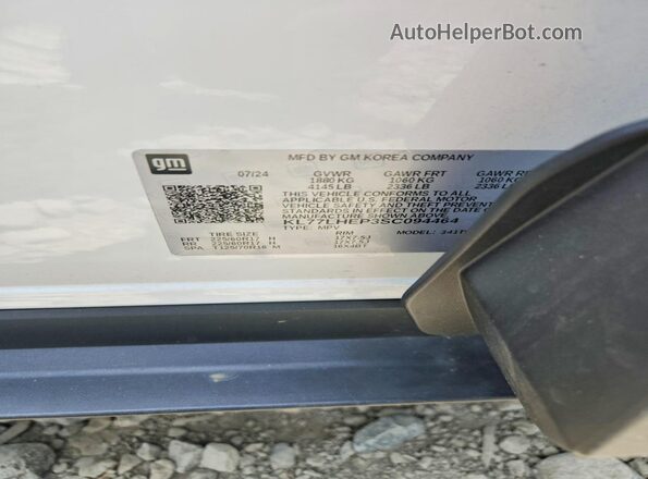 KL77LHEP3SC094464 2025 CHEVROLET TRAX White Vista del compartimento del motor