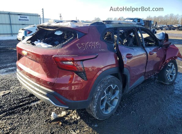 KL77LHEP3SC232357 2025 CHEVROLET TRAX Maroon Առջևի վահանակի տեսք