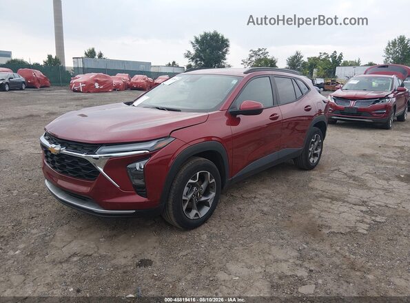 KL77LHEP6SC239240 2025 CHEVROLET TRAX Red წინა მარცხენა ხედი სამი მეოთხედიდან