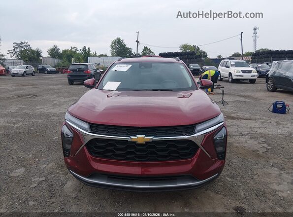 KL77LHEP6SC239240 2025 CHEVROLET TRAX Red ხელსაწყოთა პანელის ხედი