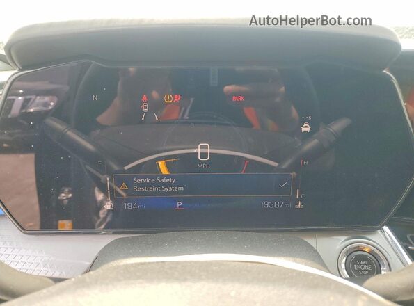 KL77LHEP7SC149031 2025 CHEVROLET TRAX Black Vista del cuadro de instrumentos