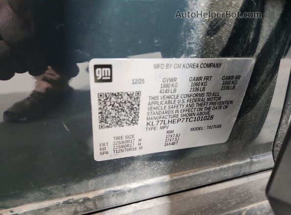 KL77LHEP7TC101028 2026 CHEVROLET TRAX Green Vista interior de 360 grados