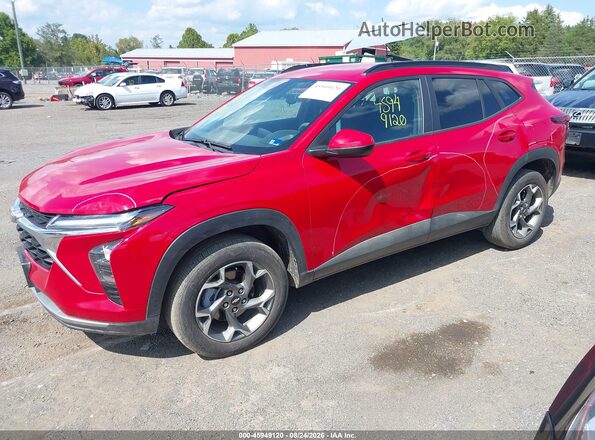 KL77LHEP8TC064409 2026 CHEVROLET TRAX Red Առջևի ձախ երեք քառորդ տեսարան
