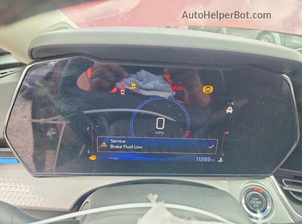 KL77LHEPXSC160914 2025 CHEVROLET TRAX Красный Вид щитка приборов