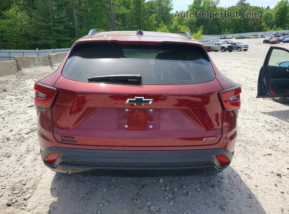 KL77LJE24RC240019 2024 CHEVROLET TRAX Red უკანა ხედი