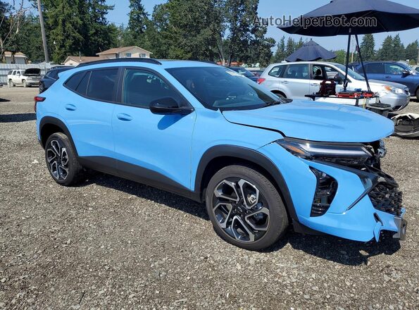 KL77LJE29RC212734 2024 CHEVROLET TRAX Blue Delantero derecho