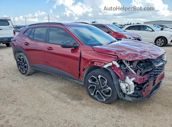 KL77LJEP0SC201977 2025 CHEVROLET TRAX Темно-бордовый Передняя правая четверть