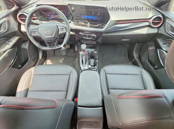 KL77LJEP7SC283979 2025 CHEVROLET TRAX Red Dashboard view