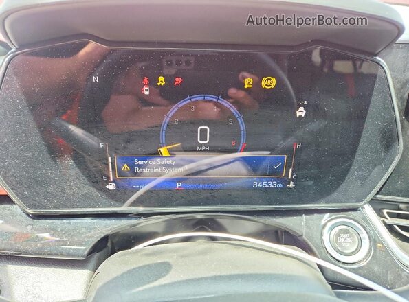 KL77LJEP7SC283979 2025 CHEVROLET TRAX Red Instrument cluster view