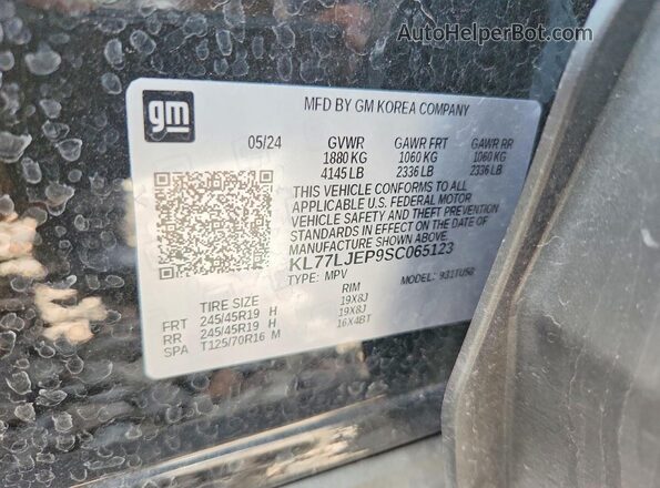 KL77LJEP9SC065123 2025 CHEVROLET TRAX Black Widok komory silnika