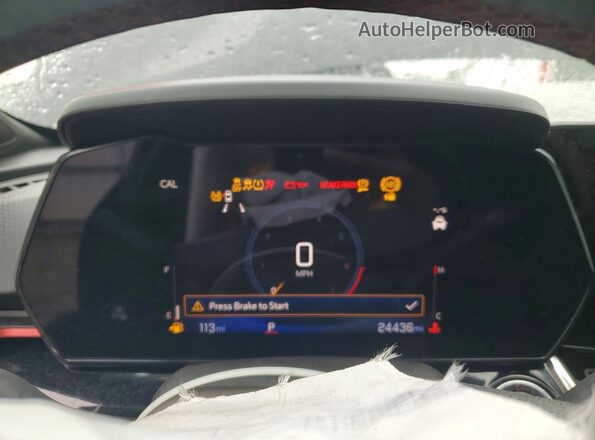 KL77LJEPXSC168454 2025 CHEVROLET TRAX Black Instrument cluster view