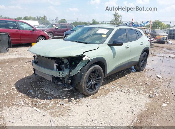 KL77LKE26RC097791 2024 CHEVROLET TRAX Зеленый Передняя левая четверть