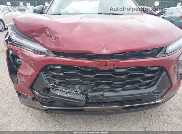 KL77LKE28RC169672 2024 CHEVROLET TRAX Red Front view