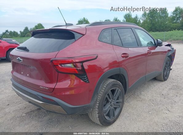 KL77LKE28RC169672 2024 CHEVROLET TRAX Red Rear right
